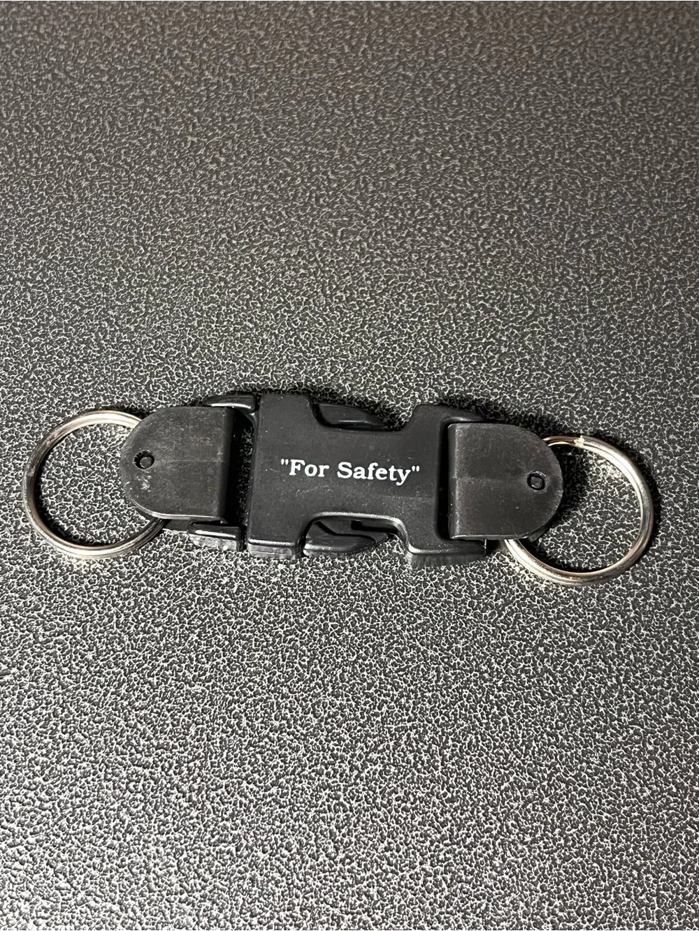 Buckle Up Black Keychain Connector